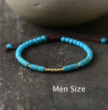 Couples Bracelet Stone and Antique Tibetan Beads Friendship Bracelets