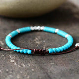 Couples Bracelet Stone and Antique Tibetan Beads Friendship Bracelets