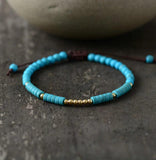 Couples Bracelet Stone and Antique Tibetan Beads Friendship Bracelets