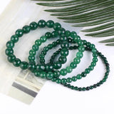 Faceted Emerald Jades Stone Bracelet Beads Magnetic Health Protection