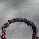 Natural Garnet Bracelet Red Stones Healing Energy