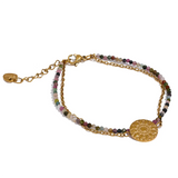 Tourmaline Beads Chain Bohemian Bracelet for Women