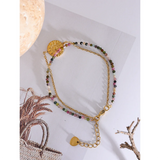 Tourmaline Beads Chain Bohemian Bracelet for Women