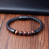 Magnetic Stone Man Bracelet Stainless Steel Chain Gift
