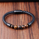 Magnetic Stone Man Bracelet Stainless Steel Chain Gift