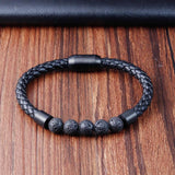 Magnetic Stone Man Bracelet Stainless Steel Chain Gift