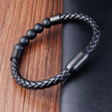Magnetic Stone Man Bracelet Stainless Steel Chain Gift