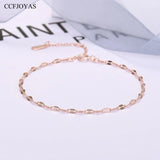S925 Sterling Silver Rose Bracelet Flash Glossy Fine Jewelry Gift
