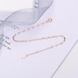 S925 Sterling Silver Rose Bracelet Flash Glossy Fine Jewelry Gift
