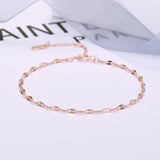 S925 Sterling Silver Rose Bracelet Flash Glossy Fine Jewelry Gift