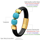 Stainless-Steel Beaded Bracelet Men's Summer Jewelry