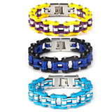 16mm Bike Chain Bracelet Customizable Bangle Stainless Steel