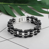 16mm Bike Chain Bracelet Customizable Bangle Stainless Steel