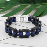16mm Bike Chain Bracelet Customizable Bangle Stainless Steel
