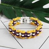 16mm Bike Chain Bracelet Customizable Bangle Stainless Steel