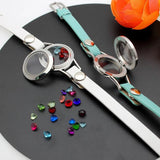 25mm Wrap Bracelet 316L Stainless Steel Memory Locket PU Leather Wrap Bracelet