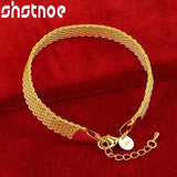 24K Watchband Bracelet Width 10mm Chain Gift