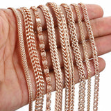 21 Styles 585 Rose Bracelet for Women Men Girl Snail Curb/Weaving Link Chains