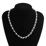 Mens Thick Stainless Steel Chain Loop Bracelet
