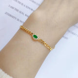Iced Out Zircon Cuban Chain Bracelet Hip Hop Jewelry
