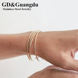 316L Stainless Steel Bangle Cuff Bracelet Jewelry for Women