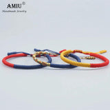 Tibetan Lucky Charm Bracelets Set - Good Luck Knots Rope Bracelet
