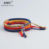 Tibetan Lucky Charm Bracelets Set - Good Luck Knots Rope Bracelet
