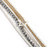 Rhinestone Stars Charm Bracelet Crystal Beads Leather Wrap Bracelet