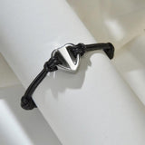 Rope Cremation Bracelet Stainless Steel Heart Urn Ashes Jewelry