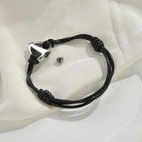 Rope Cremation Bracelet Stainless Steel Heart Urn Ashes Jewelry