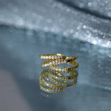 925 Silver Hoop Earrings with Zirconia