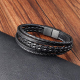 Maple Leaf Style Men's Leather Bracelet Classic Gift