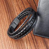 Maple Leaf Style Men's Leather Bracelet Classic Gift