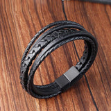 Maple Leaf Style Men's Leather Bracelet Classic Gift