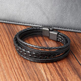 Maple Leaf Style Men's Leather Bracelet Classic Gift
