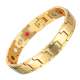 Minimalist Titanium Magnetic Therapy Bracelet for Women