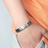 Minimalist Titanium Magnetic Therapy Bracelet for Women