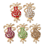 10pcs Snap Button DIY Mini Rhinestone Cat Flower 12mm Metal Snaps Charms