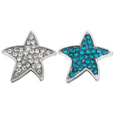 10pcs Snap Button DIY Mini Rhinestone Cat Flower 12mm Metal Snaps Charms
