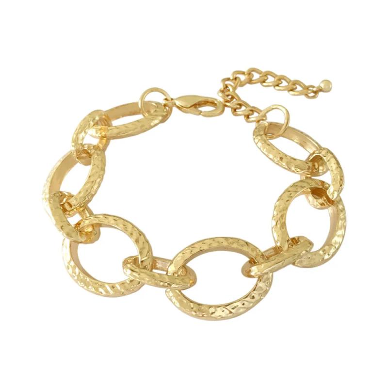 Miami Cuban Snake Chain Bracelet Bangle Heavy Metal Chunky Lock Bracelets