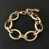 Miami Cuban Snake Chain Bracelet Bangle Heavy Metal Chunky Lock Bracelets