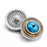 MOM Love Rhinestone Flower 20mm Snap Button DIY Bracelet