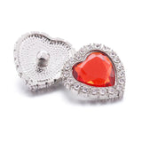 MOM Love Rhinestone Flower 20mm Snap Button DIY Bracelet
