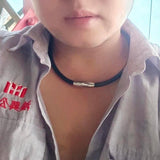 Leather Bracelet Bangle Rock Punk Rope Chain Necklace Jewelry