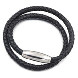 Leather Bracelet Bangle Rock Punk Rope Chain Necklace Jewelry