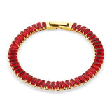 Stainless Steel Tennis Bracelet CZ Zircon Jewelry