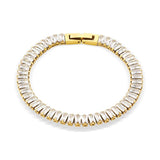 Stainless Steel Tennis Bracelet CZ Zircon Jewelry