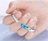 Crystal Bracelet Women Stone Bangle 925 Silver Lover Gift