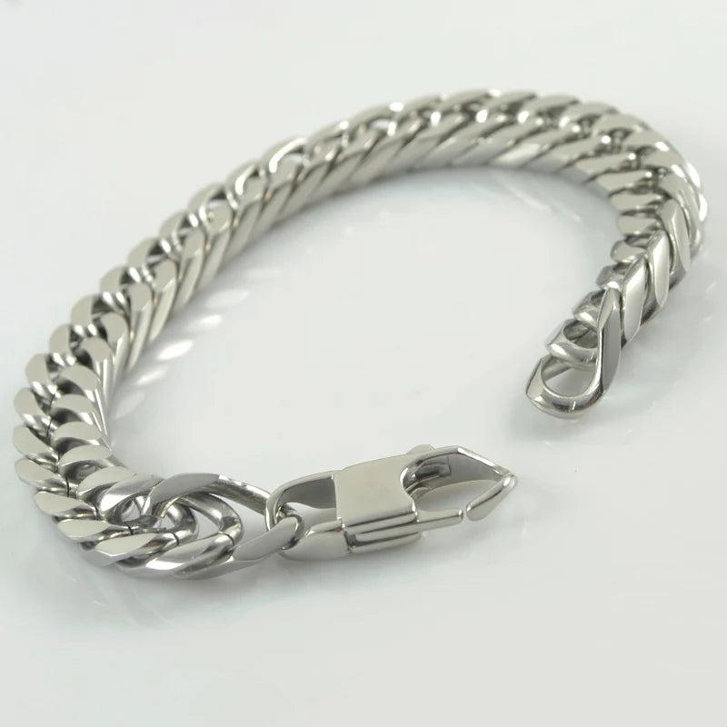 Gokadima 8mm Stainless Steel Chains Bracelets Link