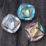 10pcs Snap Jewelry Crystal Buttons for DIY 18mm Snaps Bracelet ZA3053A